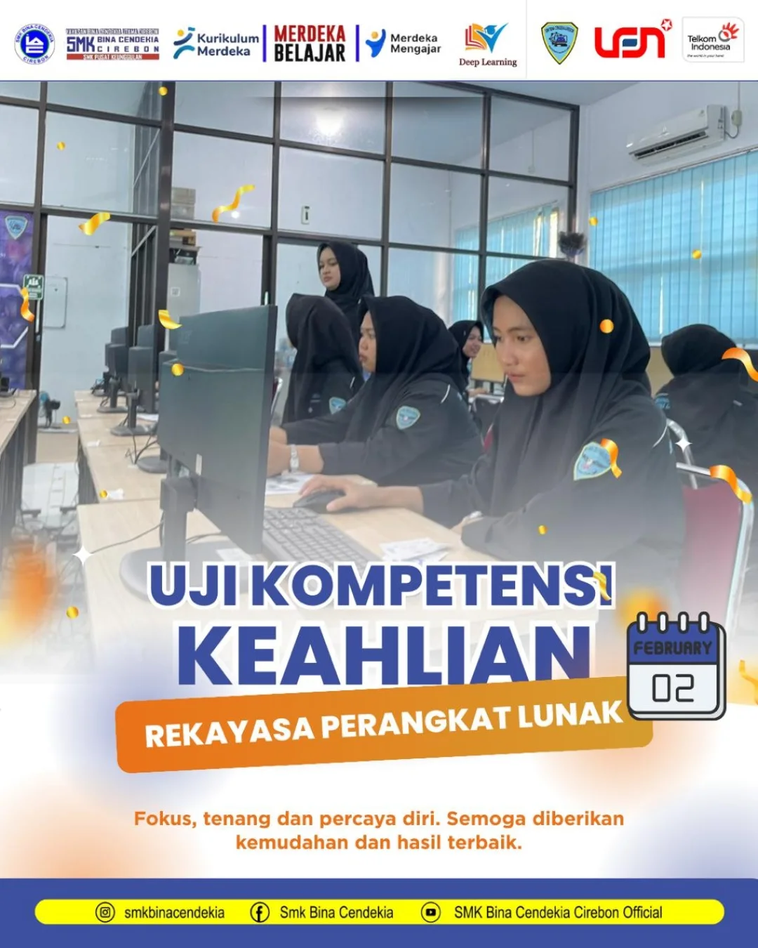 SMK Bina Cendekia Cirebon Gelar Hari Pertama UKK RPL Tahun Pelajaran 2025/2026