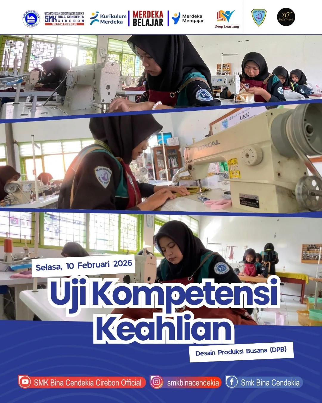 Wujudkan Karya Nyata, Siswa Jurusan DPB SMK Bina Cendekia Cirebon Jalani Uji Kompetensi Keahlian (UKK)